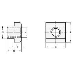 Muttern für T-Nuten, Stahl-1