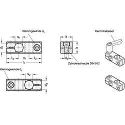 Kreuz-Klemmhalter, Aluminium-1