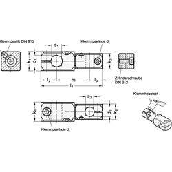 Verdrehbare Kreuz-Klemmhalter, Aluminium-1