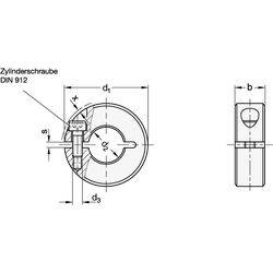 Geschlitzte Stellringe, Stahl / Aluminium-1