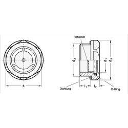 GN 743-32-G11/2-B Ölschauglas Aluminium, Naturglas-1