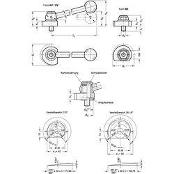 Spiralexzenter, Edelstahl, Spannung radial, mit Gewindezapfen-1