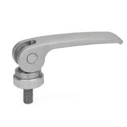 GN 927.7-63-M6-40-A Exzenterspanner Edelstahl, Auflagescheibe verstellbar-0