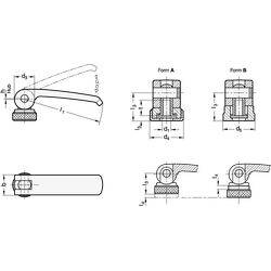 Exzenterspanner, Edelstahl, mit Innengewinde-1