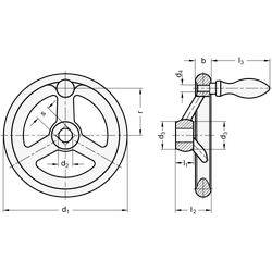 Handräder, Gusseisen / Aluminium-1