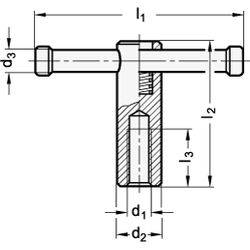Knebelmuttern, mit losem Knebel-1