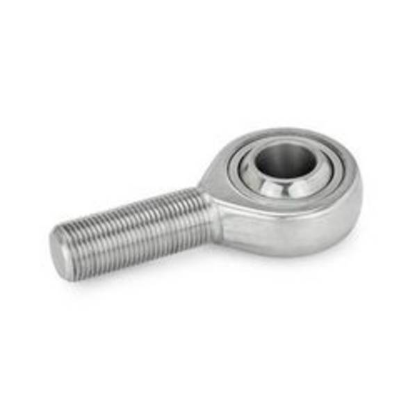 GN 648.6-25-M24X2L-WK Gelenkkopf wartungsfrei Edelstahl, AG li, Edelst/PTFE