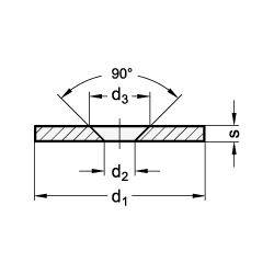 GN 70-27-A-NI Haltescheibe für Haltemagnete Edelstahl-1