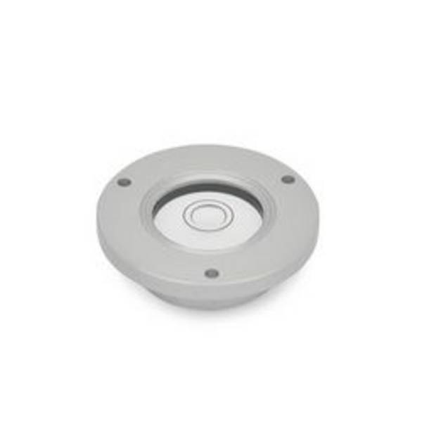 Dosenlibellen, Gehäuse Aluminium, mit Befestigungsflansch zum Anschrauben