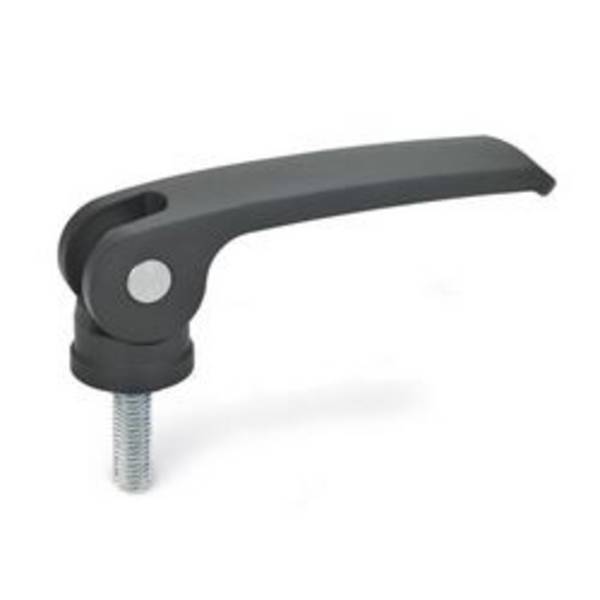 Exzenterspanner, mit Schraube, Hebel Zink-Druckguss, Auflagescheibe Kunststoff