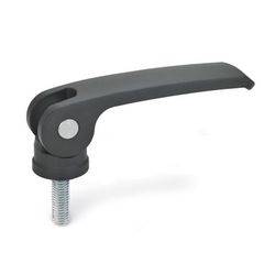 Exzenterspanner, mit Schraube, Hebel Zink-Druckguss, Auflagescheibe Kunststoff-0
