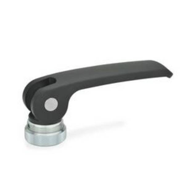 Exzenterspanner, mit Innengewinde, Hebel Zink-Druckguss, Auflagescheibe Kunststoff