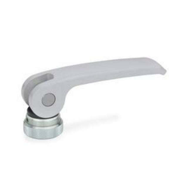 Exzenterspanner, mit Innengewinde, Hebel Zink-Druckguss, Auflagescheibe Kunststoff