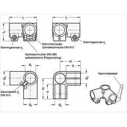 Eck-Klemmverbinder, Aluminium-1