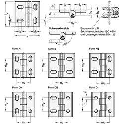 Scharniere, Edelstahl, justierbar-1