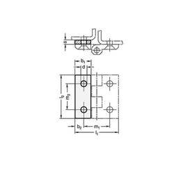 Distanzplatten, Edelstahl, für Scharniere-1