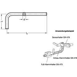 Edelstahl-Haltestangen für Klemmhalter-1