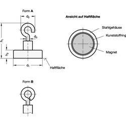 Haltemagnete mit Haken / mit Ringöse-1