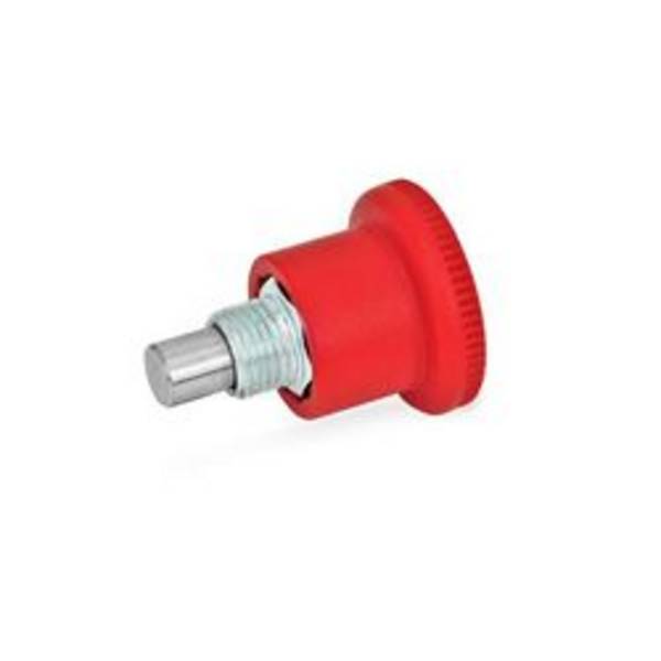 GN 822-6-B-ST-RT Miniraster Knopf rot