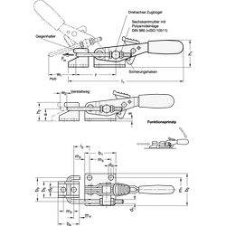 Verschlussspanner mit Verriegelung, Stahl, für Zugspannung-1