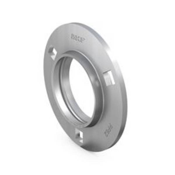 SKF PF 62, Dreiloch-Flanschlagergehäuse, Stahlblech, rund, Typ PF..