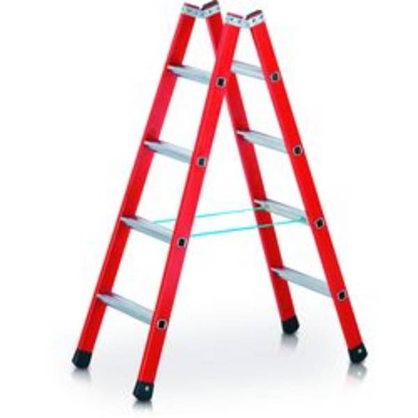 Stufen-Stehleiter EFAmix B 2x4 Sprossen L.1,34m Arbeits-H.2,6m G.7,8kg Zarges