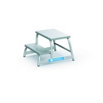 Arbeitspodest Alu.Stufen 2 eins.begehbar H.400mm Riffelblech ZARGES-0