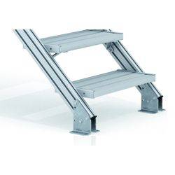 Überstieg 60Grad m.eins.Handlauf Stufen-B.1000mm lichte H.880mm A.1915mm ZARGES-2