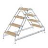 Aluminium-Arbeitspodest beidseitig begehbar, 2 x 4 Stufen50067