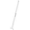 Aluminium-Schiebeleiter 2-teilig mit Standard-Traverse,2x17Sprossen