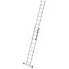 Aluminium-Schiebeleiter 2-teilig mit Standard-Traverse,2x9 Sprossen
