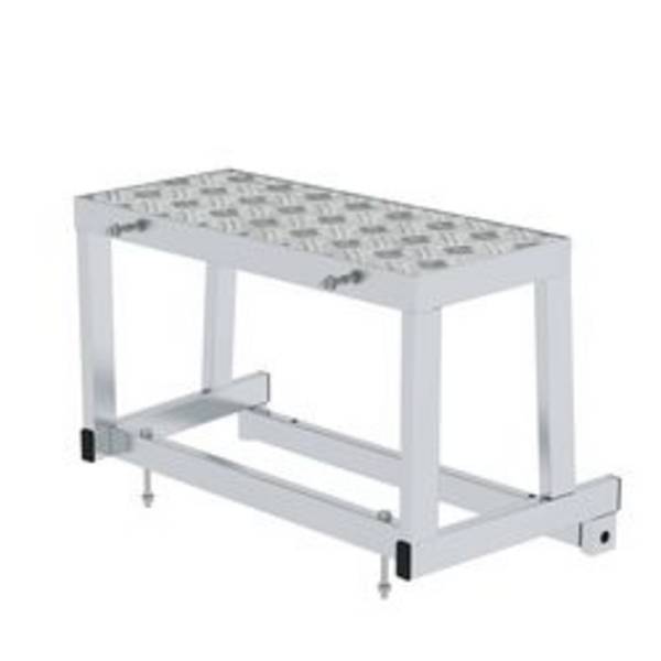 MUNK Günzburger Steigtechnik  50411 Aluminium Treppe Erweiterunsmodul  Arbeitshöhe (max.): 2.4 m Silber 3.5 kg