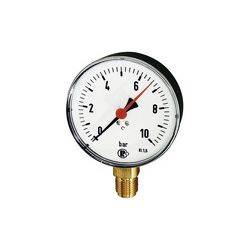 Standardmanometer, Kunststoffgeh., G 1/2 unten, 0-100,0 bar, Ø100-0