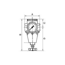 Riegler Konstant-Druckregler inkl. Manometer, BG 1, G 3/8, 0,5 - 3 bar-1
