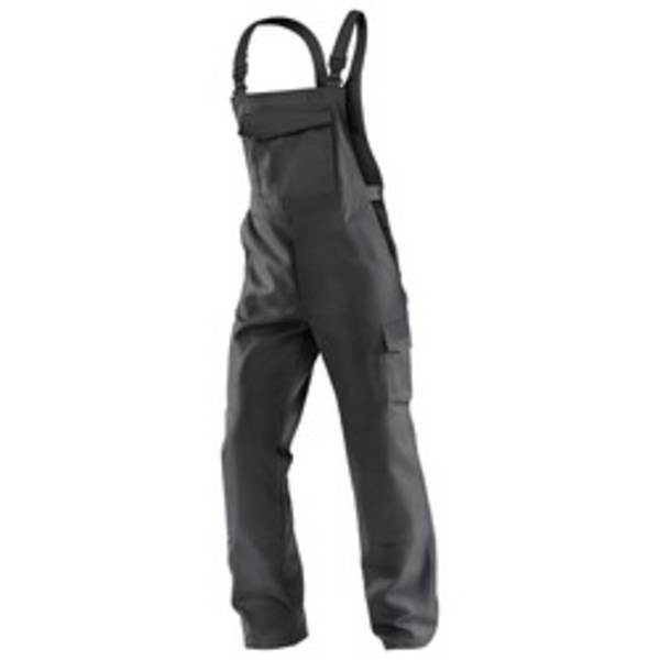 IDENTIQ cotton Latzhose, anthrazit/schwarz, 42