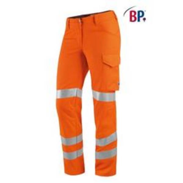BP-201884585 Damen-Warnschutzhose Gr.46N warnorange, 50% BW/ 50% Poly