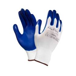 Hyflex-NBR 11-900 Gr. 10 nitrilbeschichtet, blau mit Strickbund-0