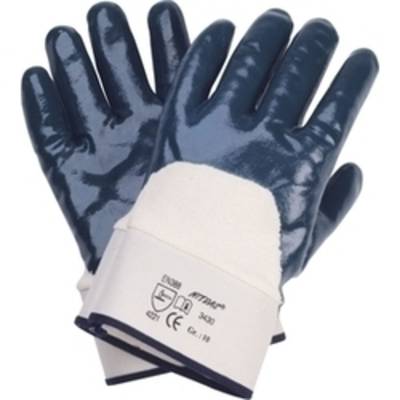 Nitras 3430 Gr. 11 5-Finger-Handschuh, teilbeschichtet, Nitril, blau