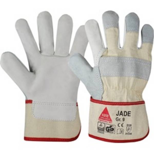 Jade-Combi 5-Fingerhandschuh Gr. 10 Rindnarbenleder, gefüttert, CE Kat II