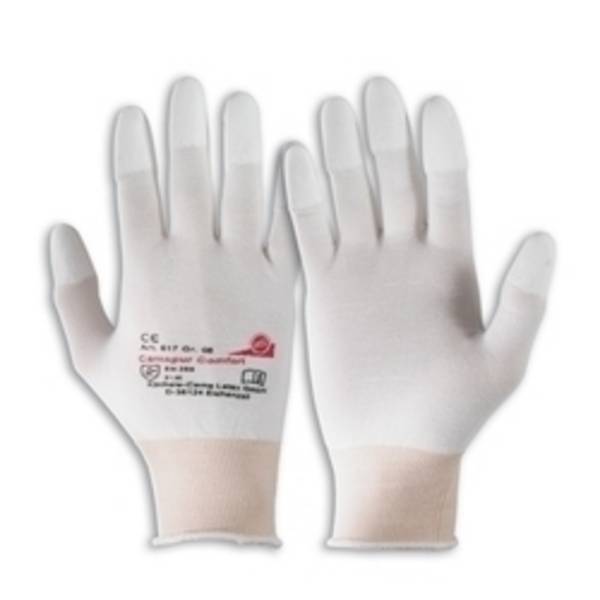 KCL-617 Camapur Comfort Gr. 7 5-Fi-Handschuh,CE KAT II,EN388 weiß, Polyurethan,