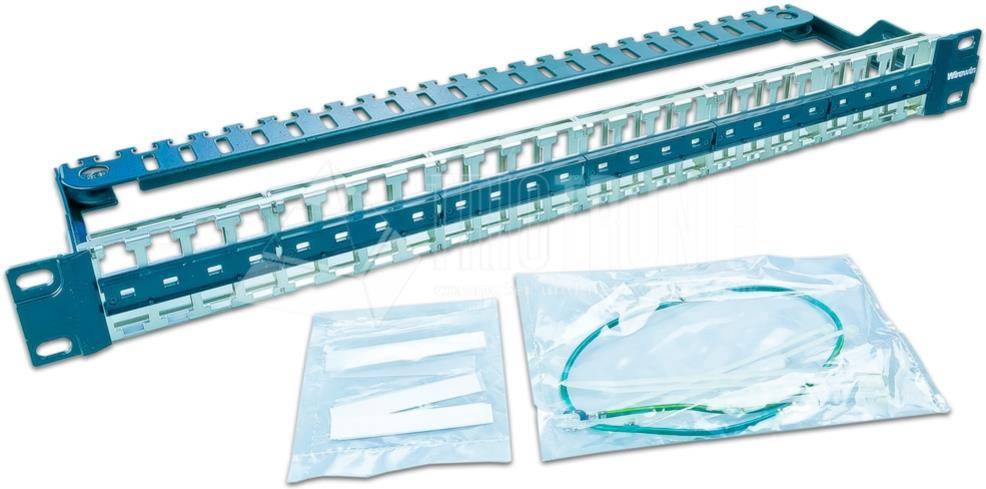 Wirewin High Quality 48-Port Keystone Modul-Leerpanel, 19\, metall, geschirmt Keystone System (WKS PANEL 48)-0