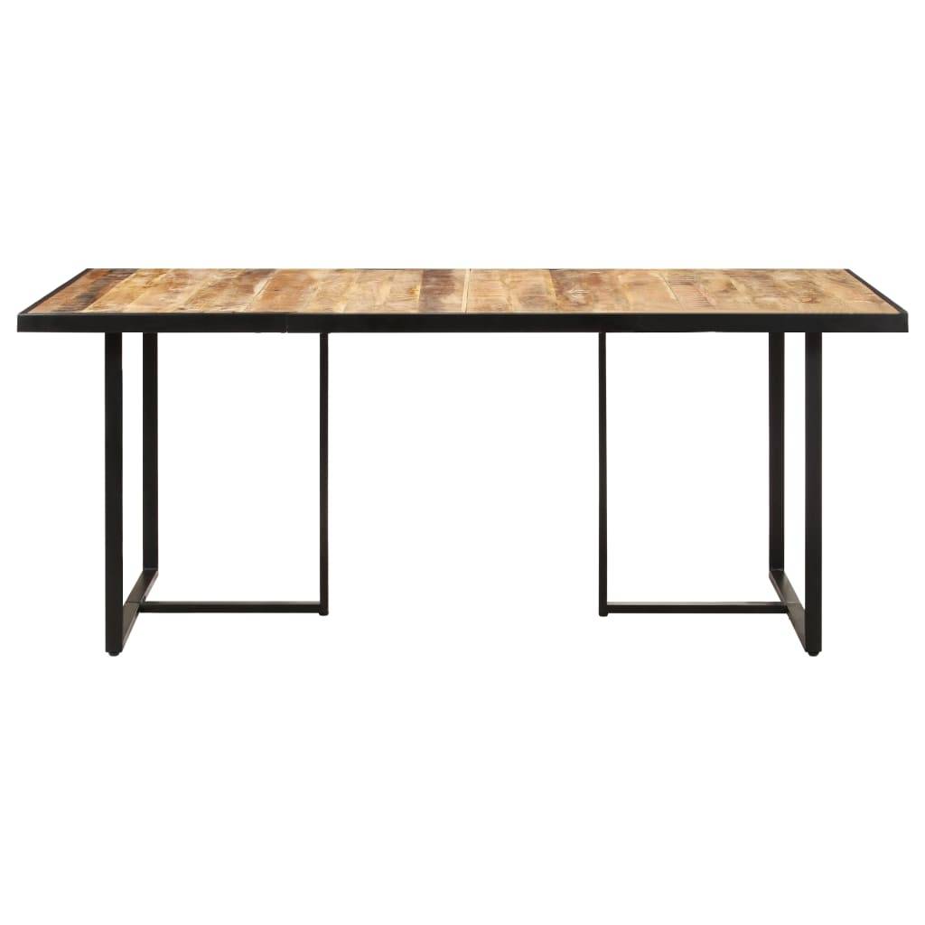 vidaXL Esstisch 160 cm Raues Mangoholz-1