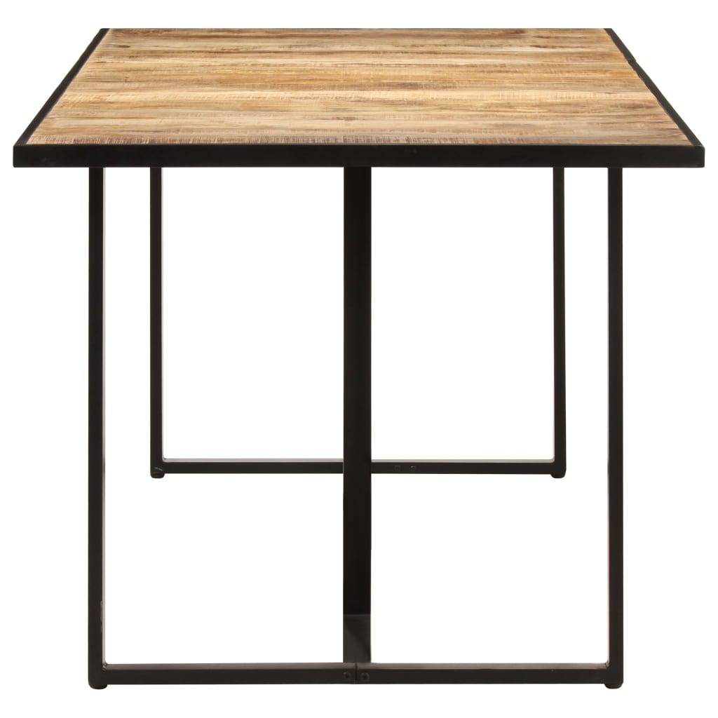 vidaXL Esstisch 160 cm Raues Mangoholz-2