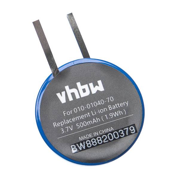 vhbw Akku Ersatz für Garmin RJD990101 | 010-01040-70, PD3555 für Smartwatch Uhr Fitnessarmband (500 mAh, 3,7 V, Li-Ion)