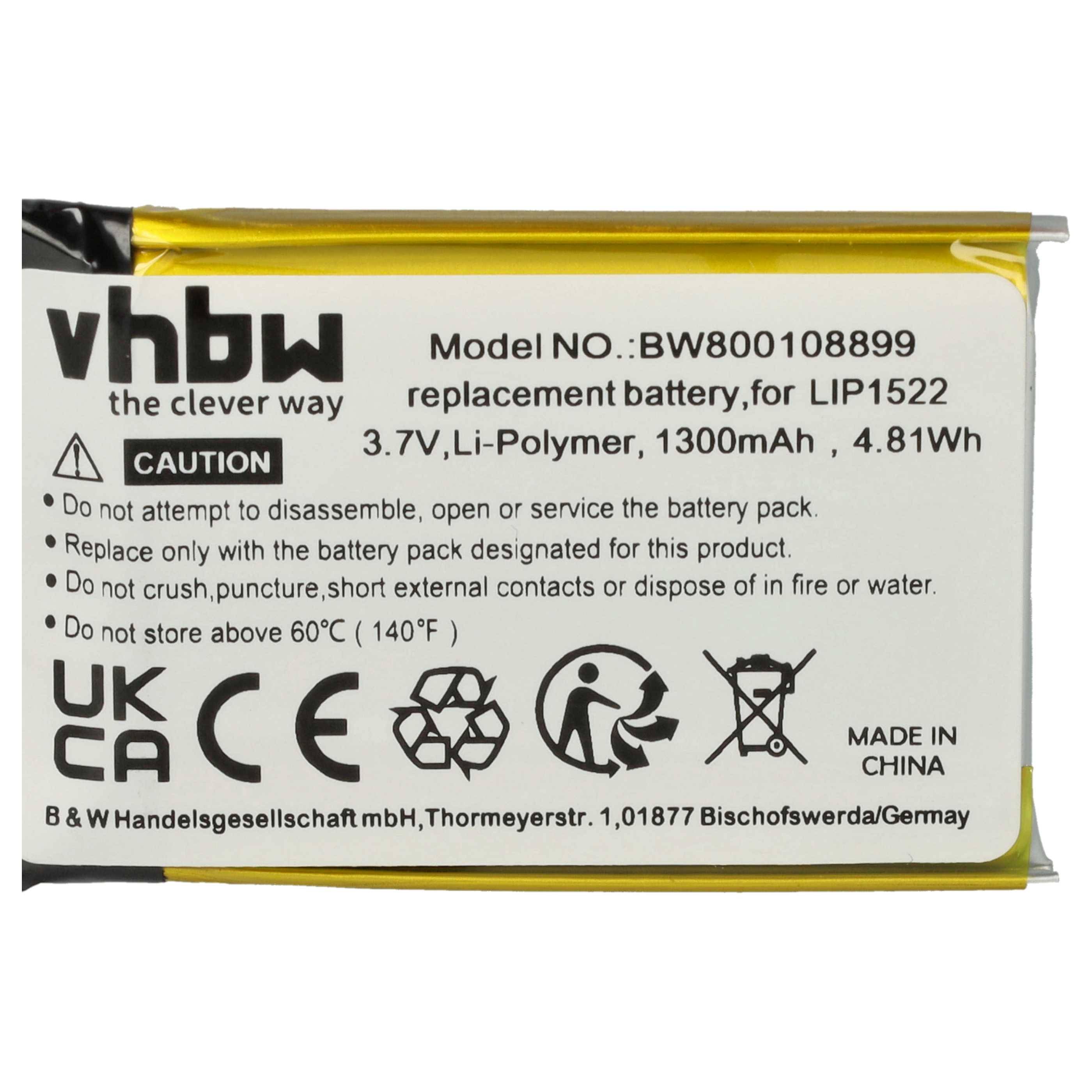 vhbw 2x Akku Ersatz für Sony KCR1410 | LIP1522 für Controller V1 (1300 mAh, 3,7 V, Li-Polymer)-4