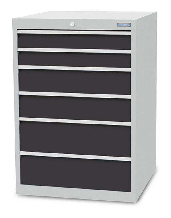 Schubladenschrank Tiefe 736 mm,  R 24-24, 6x Schublade