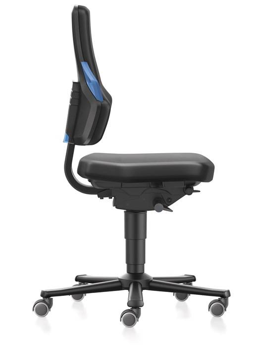 Arbeitsdrehstuhl Nexxit Rl.Grifffarbe blau Kunstlederpolster-7