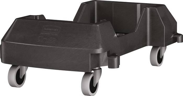 Fahrwagen m.4 Lenkrollen Wertstoffsammler 60l schwarz RUBBERMAID-5