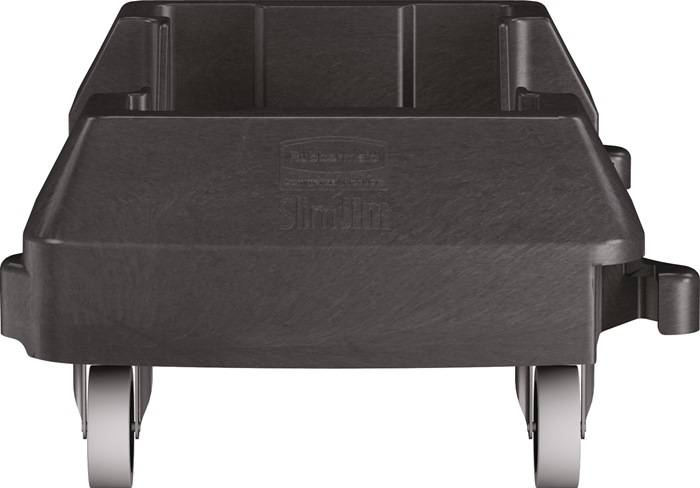 Fahrwagen m.4 Lenkrollen Wertstoffsammler 60l schwarz RUBBERMAID-6