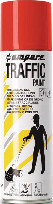 Bodenmarkierspray TRAFFIC PAINT 500ml rot AMPERE